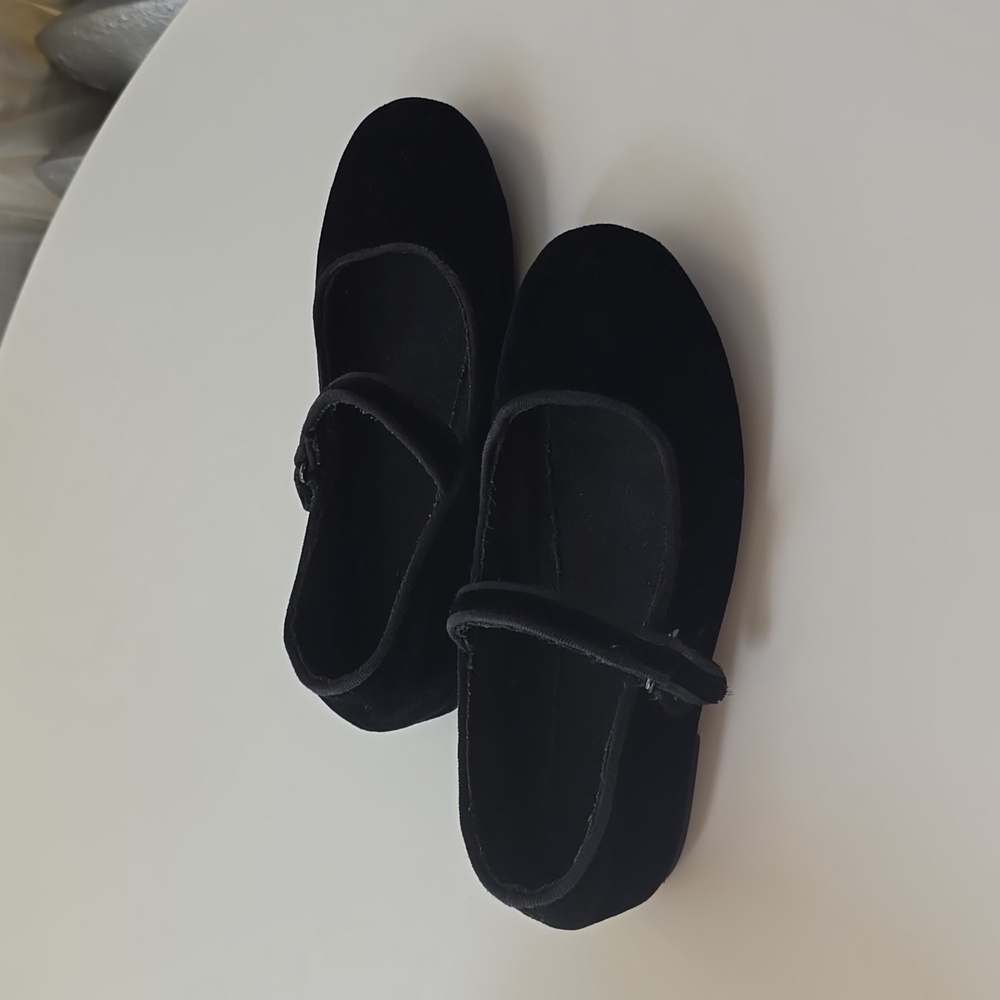 Mango velvet shoes